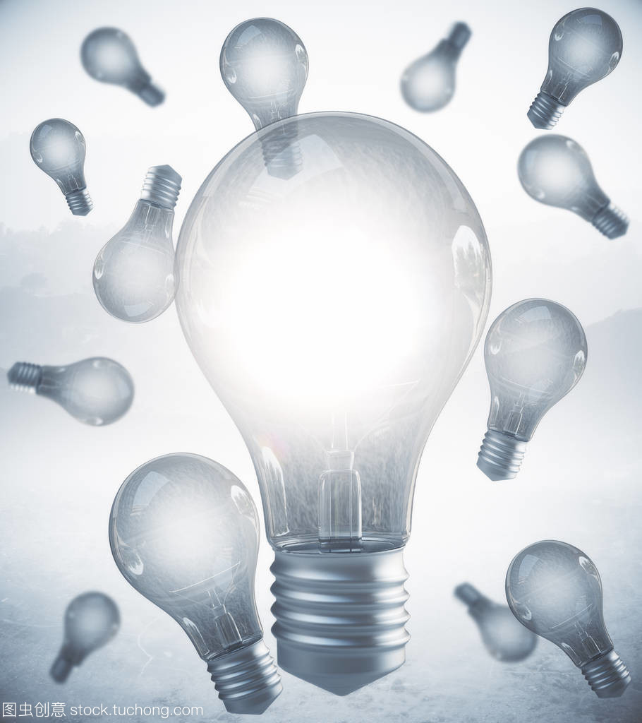 抽象的發(fā)光燈背景。照明概念。3d 渲染