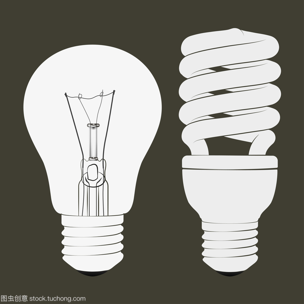 白熾燈和熒光燈節(jié)能燈泡